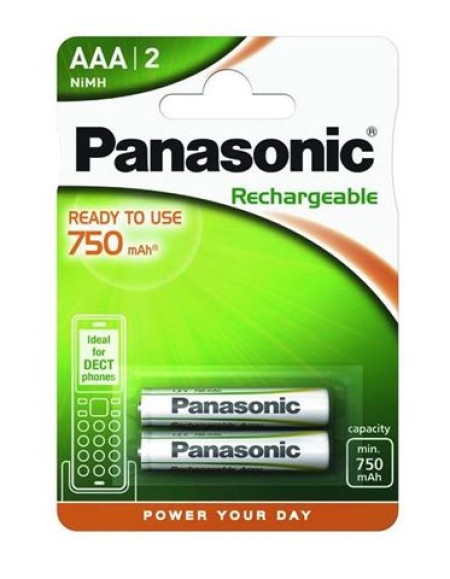 Panasonic baterije HHR-4MVE/2BD - 2×AAA punjive 750mAh ( 0001389162 )