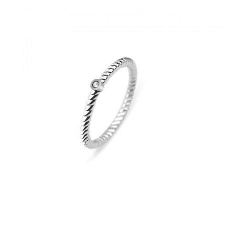 Paul hewitt rope north star srebrni prsten od hirurškog Čelika 52 ( ph-fr-stro-s-52 )