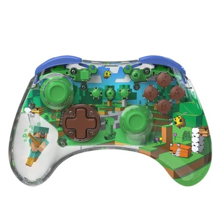 PDP Nintendo Switch Realmz Wireless Controller - Minecraft Forest ( 067931 )
