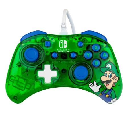 PDP Nintendo Switch wired controller rock candy mini luigi ( 056518 )