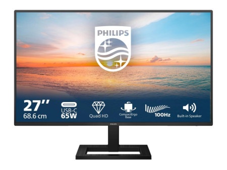 Philips 27E1N1600AE/00 27"/IPS/2560x1440/100Hz/4ms GtG/HDMI,USB,USB type C/visina/crni Monitor ( 27E1N1600AE/00 )