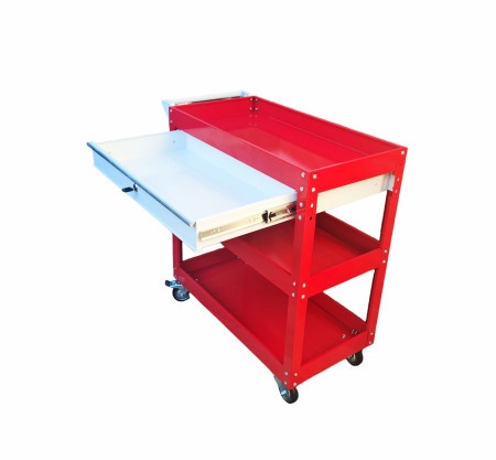 Prolinetech kolica za alat sa 3 police i fiokom - crvena plt/ws-03/1 ( PLT/WS-03/1 RED )