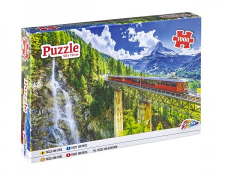 Puzzle 1000 PCS mountain railway 400001 ( 35/06106 ) - Img 1