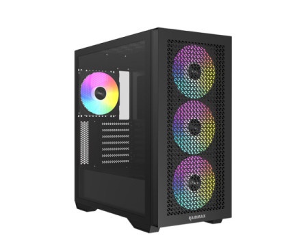 Raidmax Kućište Raidmax Meshiah X605 Full Tower 4 x ARGB fan/Crni/X605TBF BK