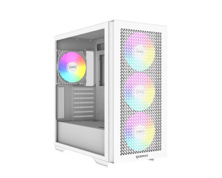 Raidmax Meshiah X605 Full Tower 4 x ARGB fan/Beli/X605TWF WT Kućište