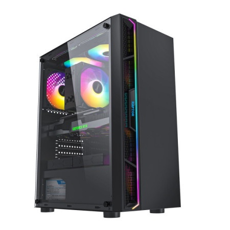 Raptor Vertos RV600 Black/Window/RGB/NO PSU Kućište