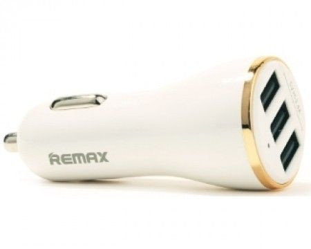 Remax Auto punjac Dolfin 3x USB 3.4A beli - Img 1
