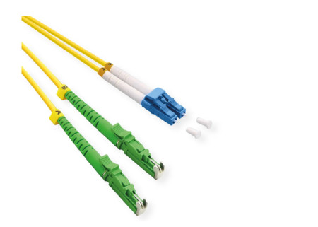 Roline FO jumper cable duplex 9/125 OS2 LSH APC/LC UPC LSOH žuti 2.0m ( 5241 ) - Img 1