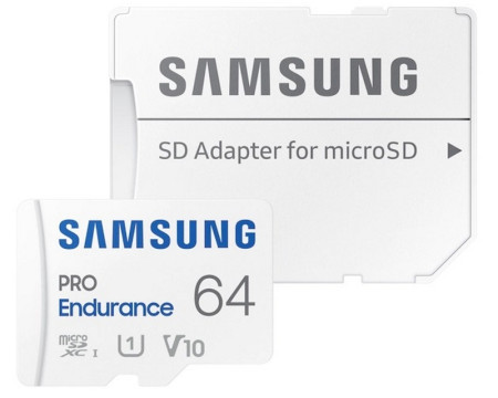 Samsung PRO endurance MicroSDXC 64GB U3 + SD Adapter MB-MJ64KA - Img 1