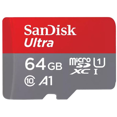 SanDisk SDXC 64GB ultra micro 140MB/s A1 class 10 UHS-I sa Adap.