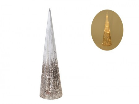 Shiny cone, jelka, svetlucava, zlatna, 80cm ( 760010 ) - Img 1