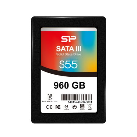 SiliconPower 2.5" 960GB SSD, SATA III, S55, Read up to 560MB/s, Write up to 530MB/s ( SP960GBSS3S55S25 )