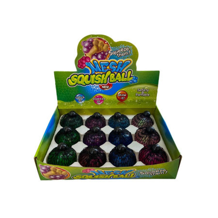 Squeezy mesh, gumena igračka, lopta, svetleća, miks ( 894248 )