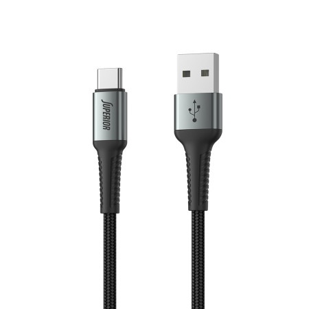 Superior Usb data kabal su-k104 fast 27w 3a usb a na type c 1m crni ( U2107 )