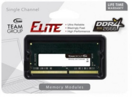 TeamGroup DDR4 team elite SO-DIMM 8GB 2666MHz 1.2V 19-19-19-43 TED48G2666C19-S01 memorija (2949)