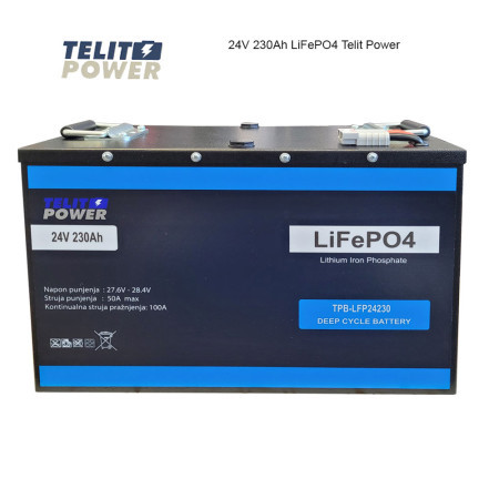 TelitPower 24V 230Ah TPB-LFP24230 LiFePO4 akumulator ( P-2784 )