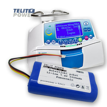 TelitPower baterija Li-Ion 7.4V 2250mAh Panasonic za Infuzionu pumpu Volumat Agilia ( P-1485 ) - Img 1
