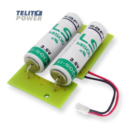 TelitPower baterija Litijum 3.6V 5200mAh 2xAA Saftsa štampanim kolom D7000392-AC za ACTARIS toplotna merila ( P-0779-1 )
