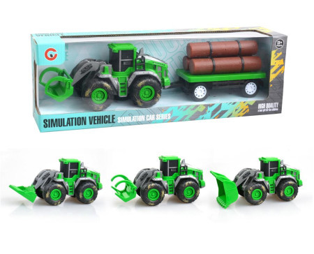 Traktor prikolica sa balvanima ( 427790 )