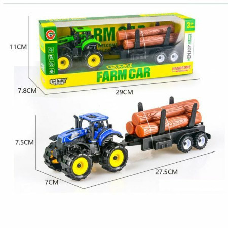 Traktor sa prikolicom i drvima ( 11/76799 ) - Img 1