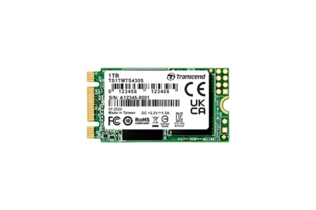 Transcend 1TB, M.2 2242 SSD, SATA3 B+M Key, TLC ( TS1TMTS430S )