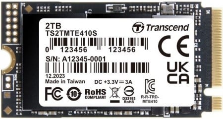 Transcend 2TB, M.2 2242, PCIe Gen4x4, NVMe ( TS2TMTE410S )