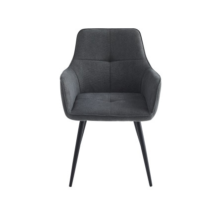 Trpezarijska stolica 555 Tamno Siva/Crne metalne noge 520x415x860 ( 775-526 )