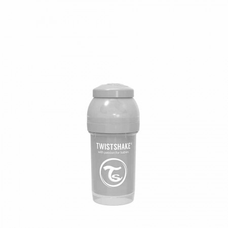 Twistshake flašica za bebe 180 ml pastel grey ( TS78254 )