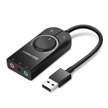 Ugreen cm129 usb eksterni stereo zvučni adapter 15cm ( 40964 )
