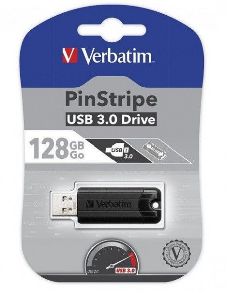 Verbatim 128GB Pinstripe black USB 3.0 fleš memorija ( UFV49319/Z )