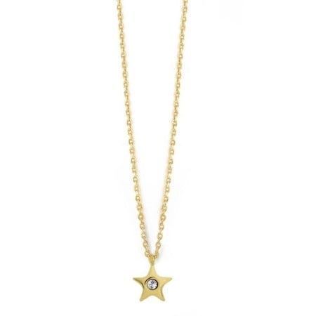 Victoria cruz celeste crystal gold ogrlica sa swarovski kristalom ( a3653-07dg )