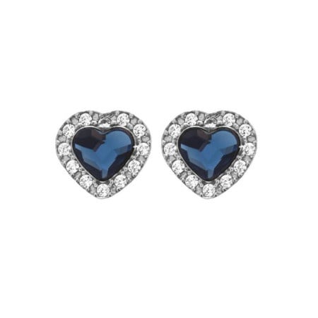 Victoria cruz cuore denim blue mindjuše sa swarovski kristalima ( a3001-18ht )