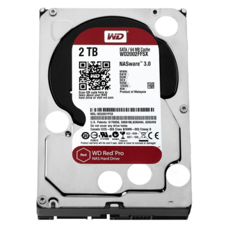 WD HDD 2TB WD2002FFSX 64MB 7200rpm red pro - Img 1
