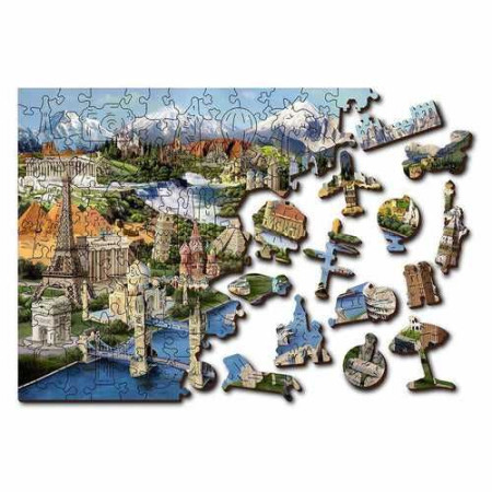 Wooden City drvene puzzle - znamenitosti L ( 502278 ) - Img 1