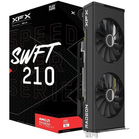 Xfx speedster swft210 radeon rx 7700xt gaming 12gb gddr6 ( RX-77TSWFTFP )