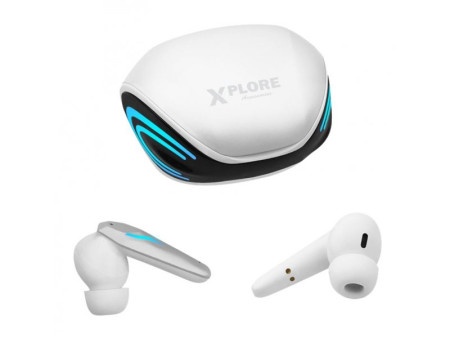 Xplore xp5808 bluetooth bezicne stereo tws slusalice bele