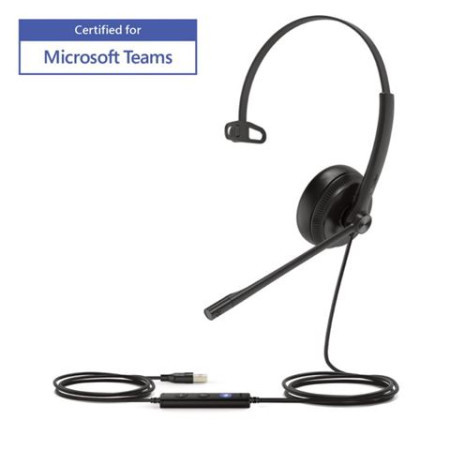 Yealink headset wired UH38 mono teams - W/O BAT ( 0001251299 ) - Img 1