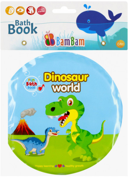 Zabavna knjiga za kupanje za decu dinosaurus ( 436969-P ) - Img 1