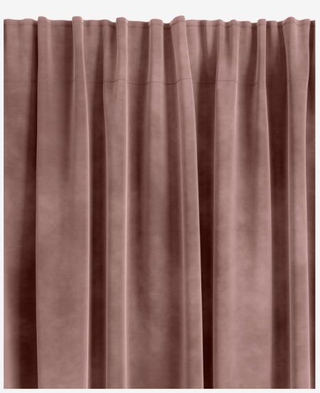 Zavesa 1x140x300 baršun roze