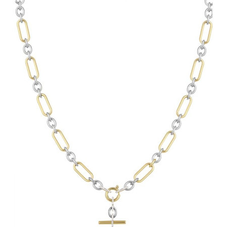Ženska santa barbara polo srebrna zlatna ogrlica od hirurškog Čelika ( sbj.3.4014.4 ) - Img 1