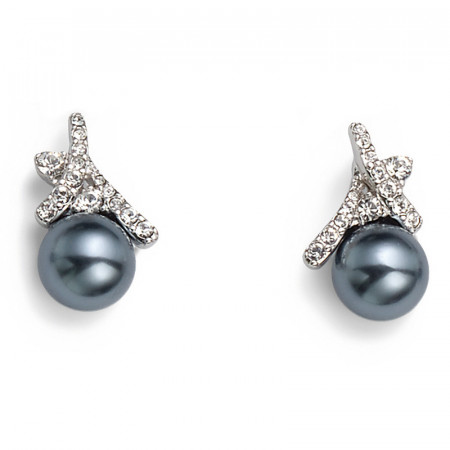 Ženske oliver weber pleased crystal mindjuše sa swarowski plavim perlama ( 22201 ) - Img 1