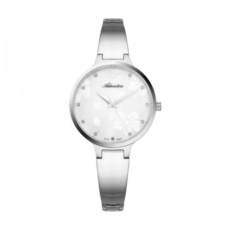 Ženski adriatica essence beli srebrni elegantni ručni sat sa srebrnim metalnim kaišem ( a3710.5173q ) - Img 1
