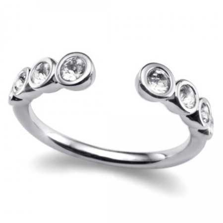 Ženski oliver weber serial crystal prsten sa swarovski kristalima l/xl ( 41117lxl )