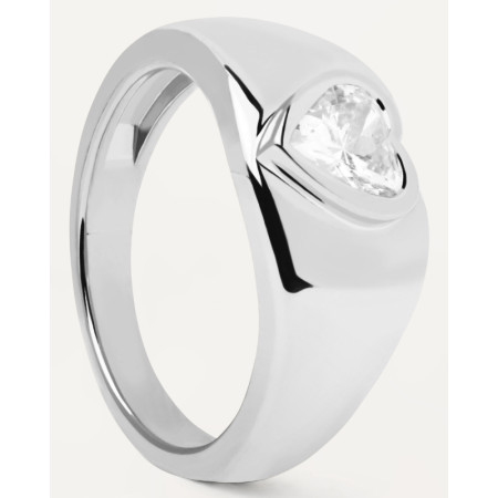 Ženski pd paola bright heart srebrni prsten sa belim cirkonima ( an02-902-12 )
