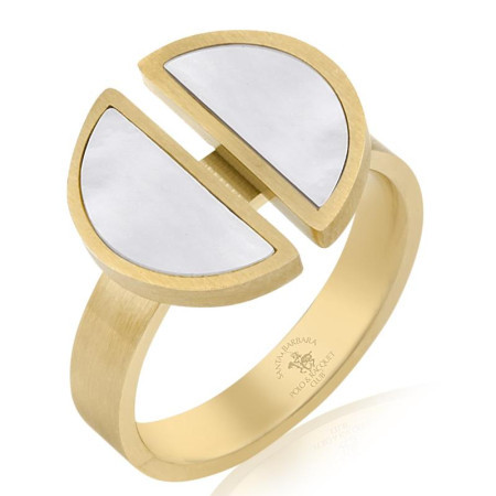 Ženski santa barbara polo zlatni prsten od hirurškog Čelika m ( sbj.3.7000.m.2 )