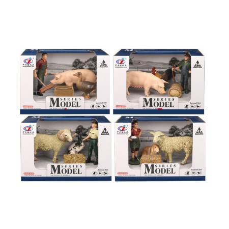 Zhongjieming toys, igračka, set figura, farmer i životinje, miks, 4073147 ( 867125 )