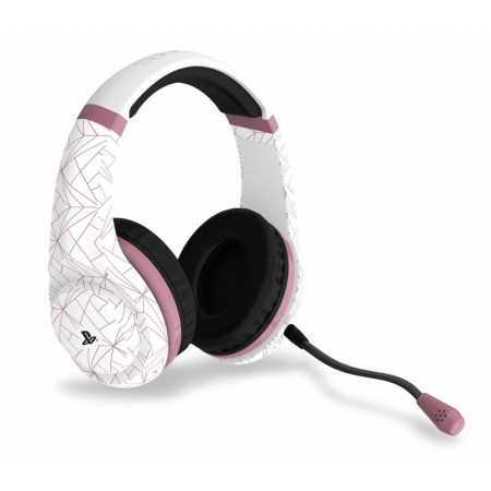 4Gamers PS4 Rose Gold Edition Stereo Gaming Headset - Abstract White ( 035824 ) - Img 1