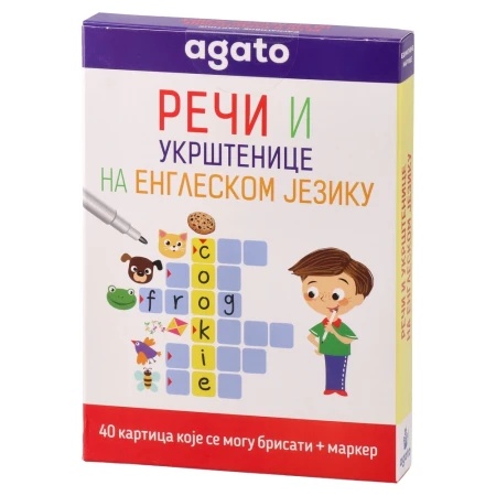 Agato smart kid kartice sa rečima na engleskom 40 kartica 8 - 9 godina ( 718581 )
