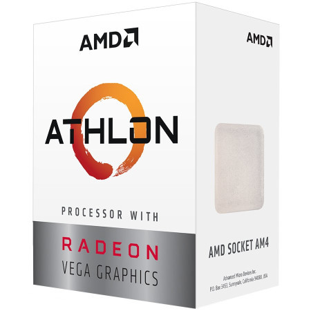 AMD CPU desktop 2C4T Athlon 200GE (3.2GHz,5MB,35W,AM4) box, with radeon vega graphics procesor ( YD200GC6FBBOX ) - Img 1