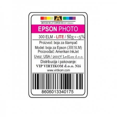 American Inkjet Epson SUBLIMACIONA LIGHT M 300ELM/1400/1430 WF/XP (30ESLM/Z)